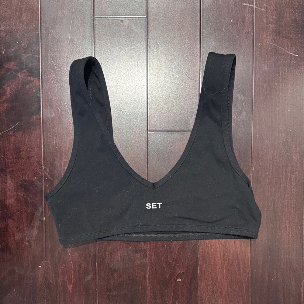 SET Active Women's Black Sports Bra